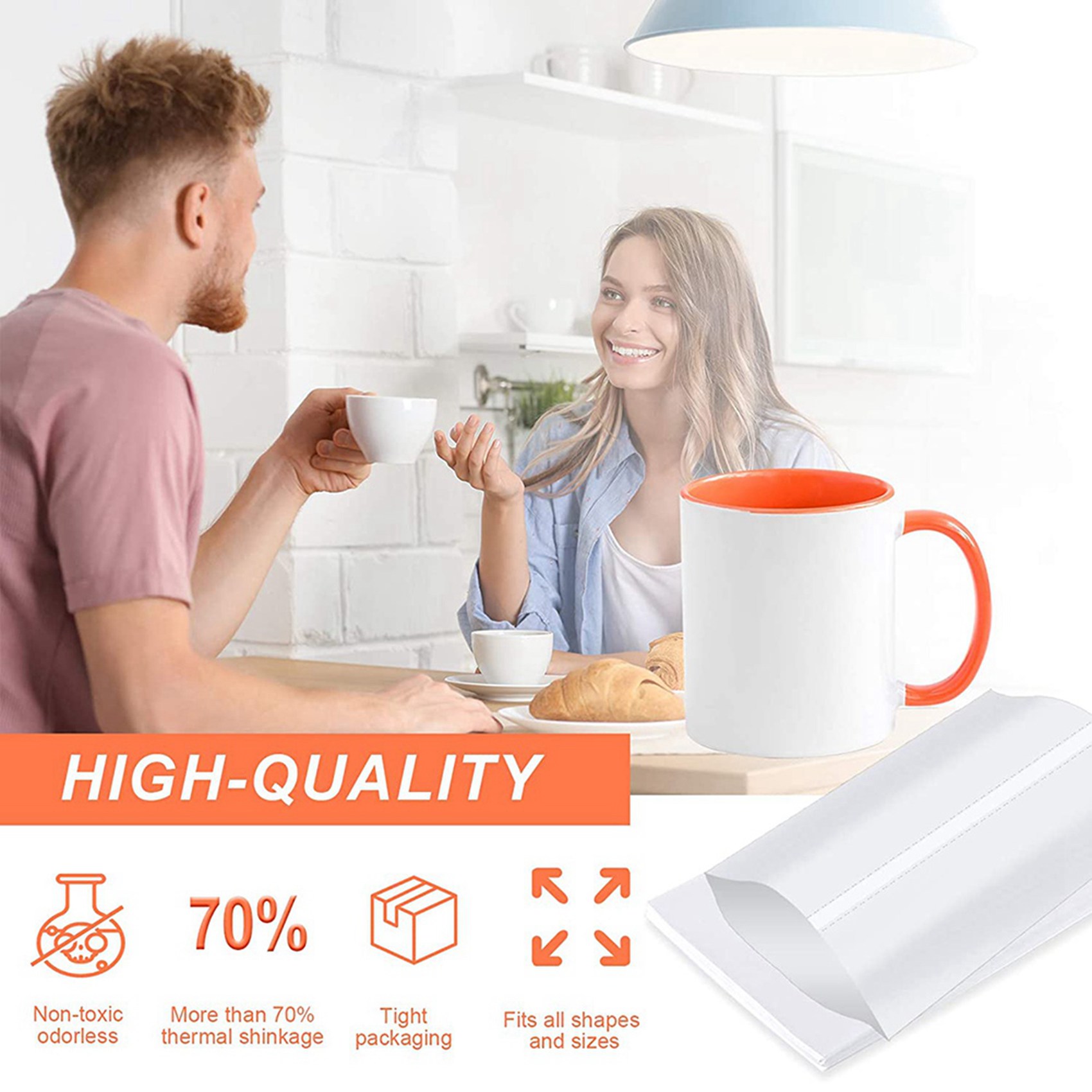 أغلفة بلاستيكية قابلة للانكماش - مراجعة Sublimation Mug White وسعره