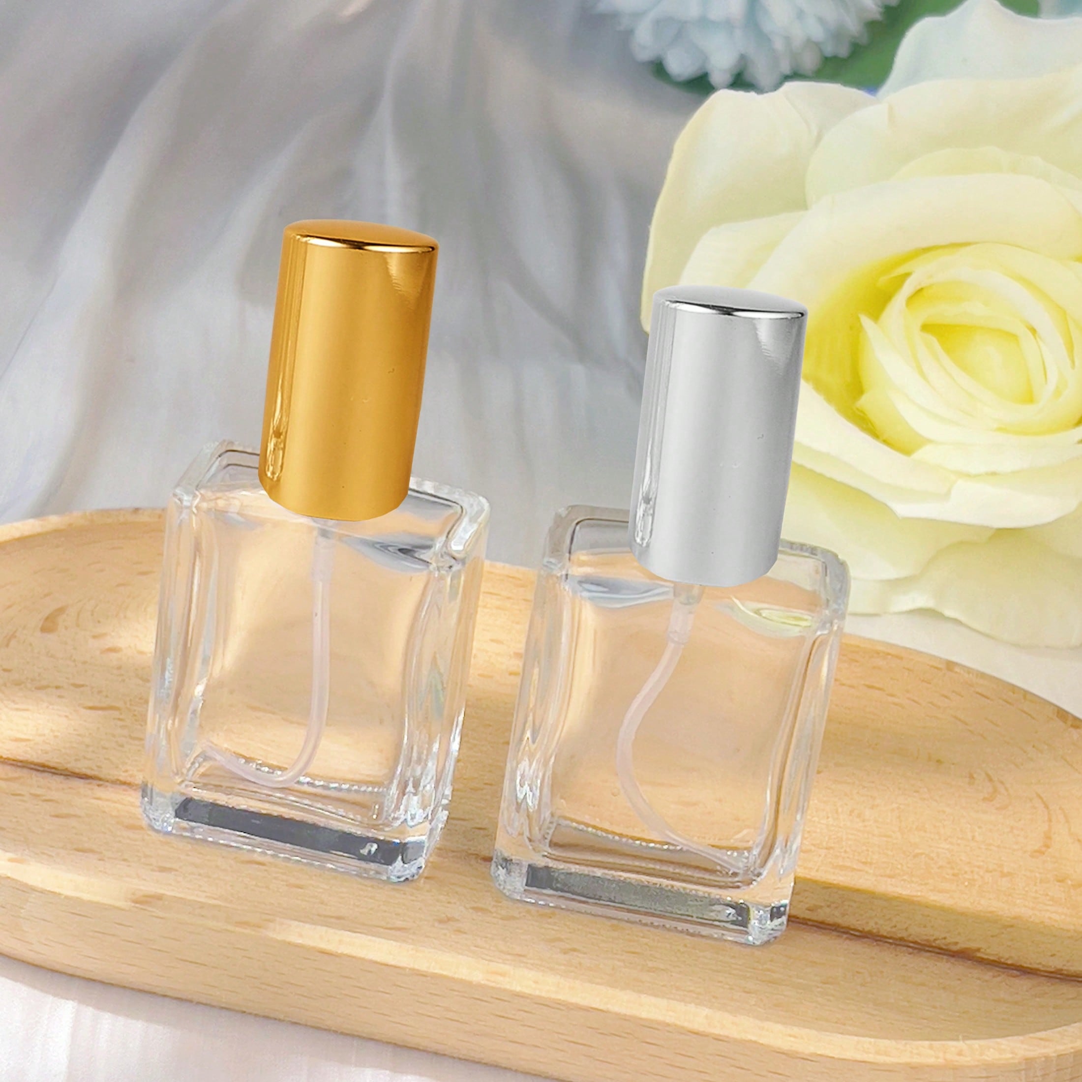 زجاجة رذاذ عطر مربعة مسطحة قاب - مراجعة Water Bottle Blank وسعره