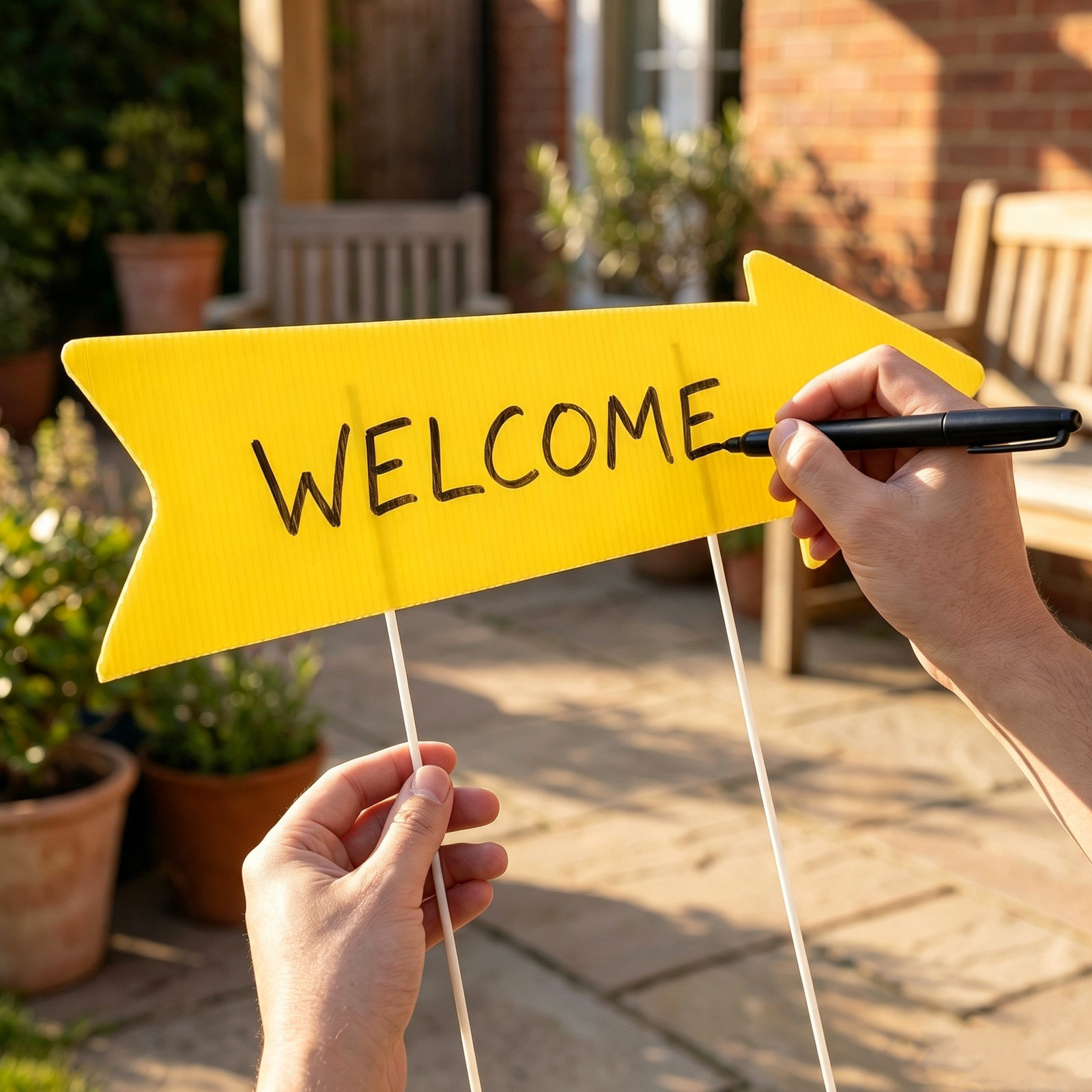 10 قطع من لافتات الأسهم الفارغ - مراجعة Yard Sign Blank وسعره